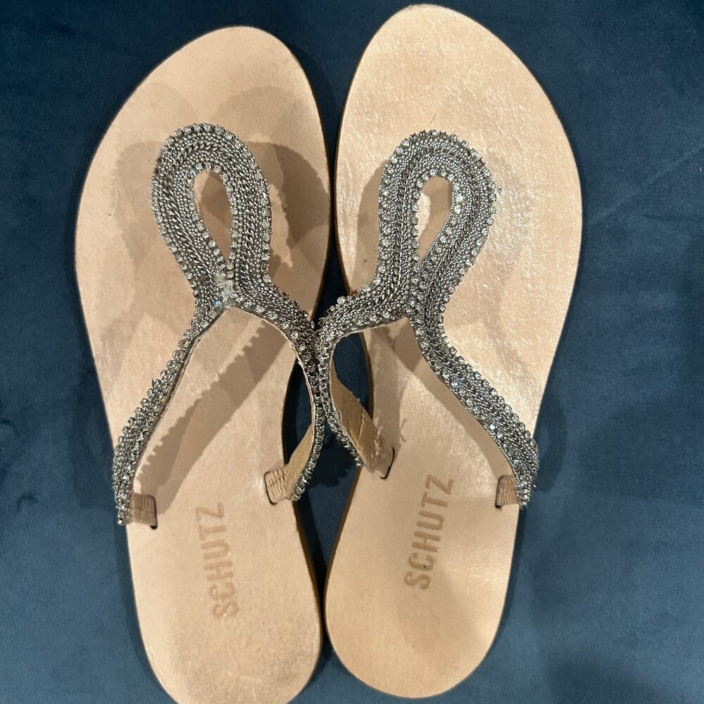 Schutz Beaded sandals / LIKE NEW!